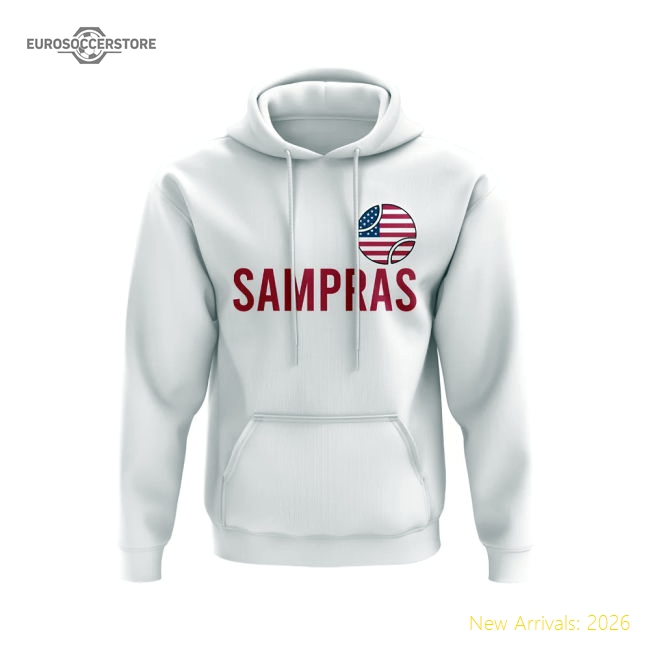 Pete National Teams Sampras Usa Name Hoody (White) Xsb (3-4 Years)
