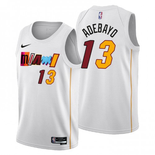 White MIA Miami Heat #13 Nike Modern Jersey Quality NBA Fan Apparel