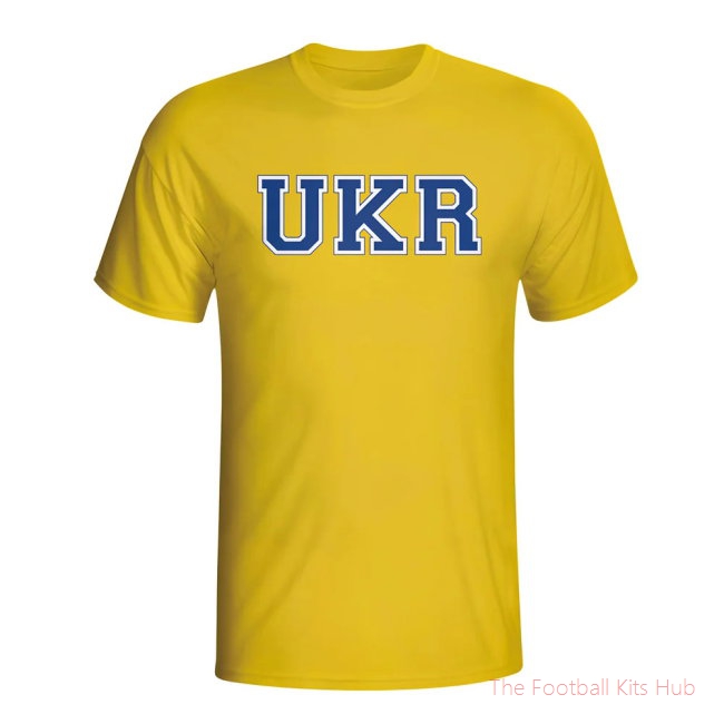 Ukraine Country Iso T-shirt (yellow) - Kids