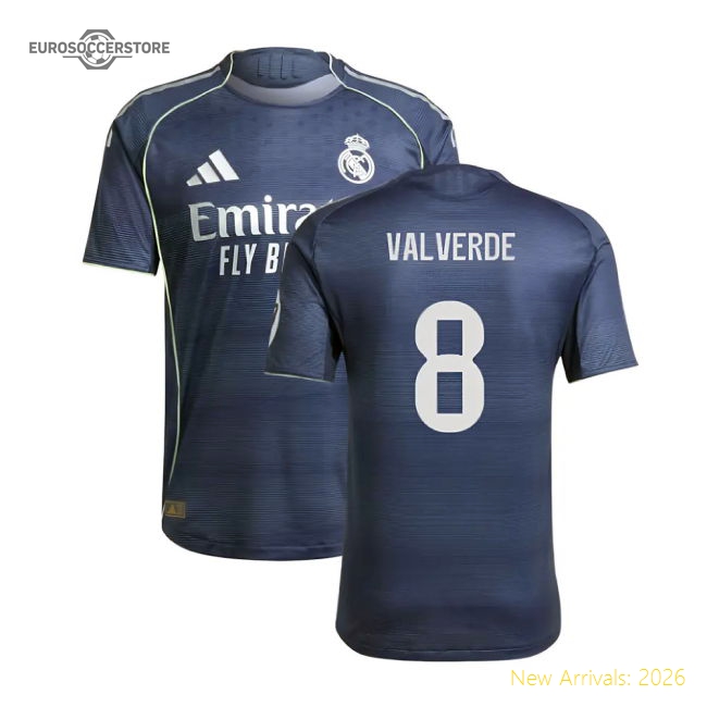 Exceptional 2025-2026 Real Madrid Authentic Alternate Jersey (valve
