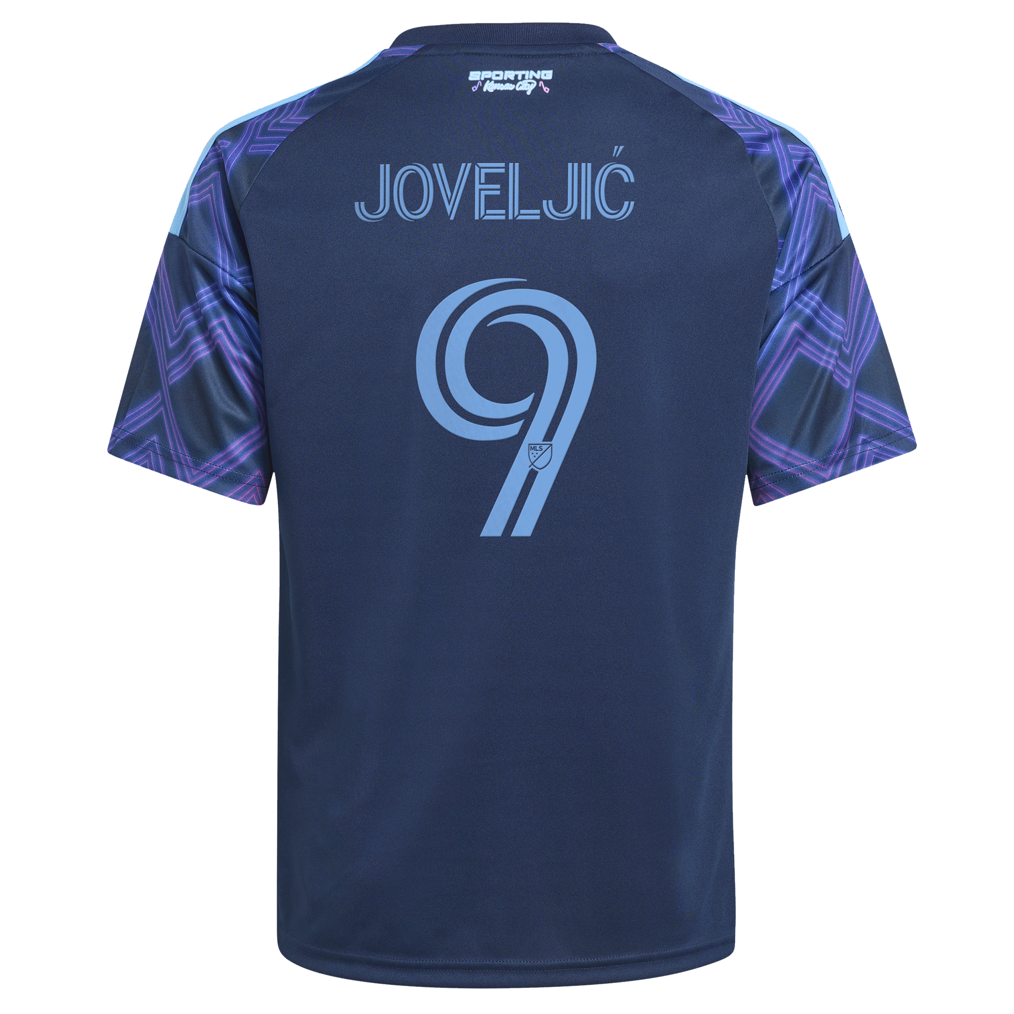 [LK] Dejan Joveljic Sporting Kansas City Youth 2026 The 18th & Vine Kit Replica Jersey - Blue