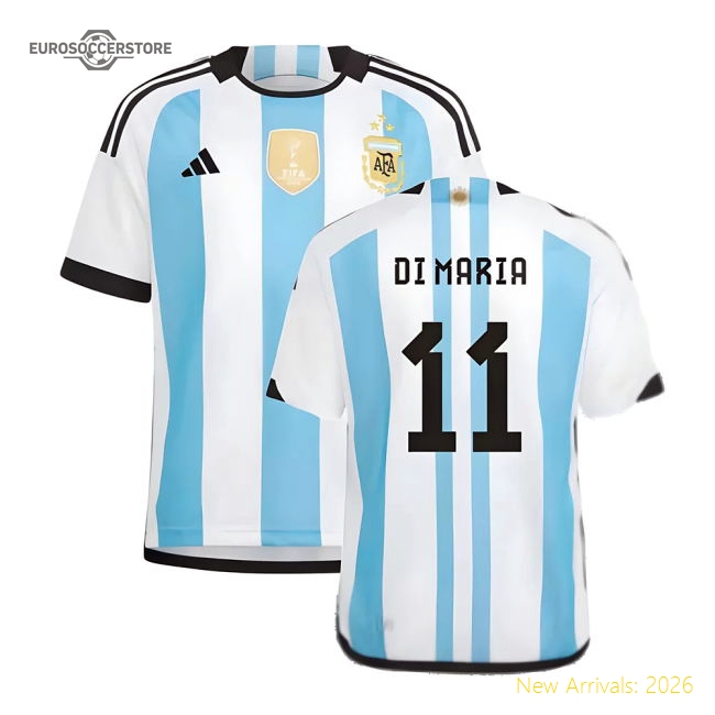 Football Team Di Maria High-quality Kids Jersey Drycell Quick-dry
