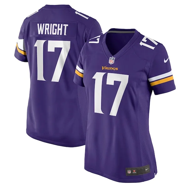 None Ryan Wright Game Jersey - Purple | NFL Player Jersey | NFL Footba
