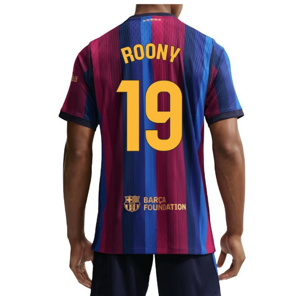 [LLS] 2026-2027 Barcelona Authentic Aero-Fit Match Home Shirt (Roony 19)