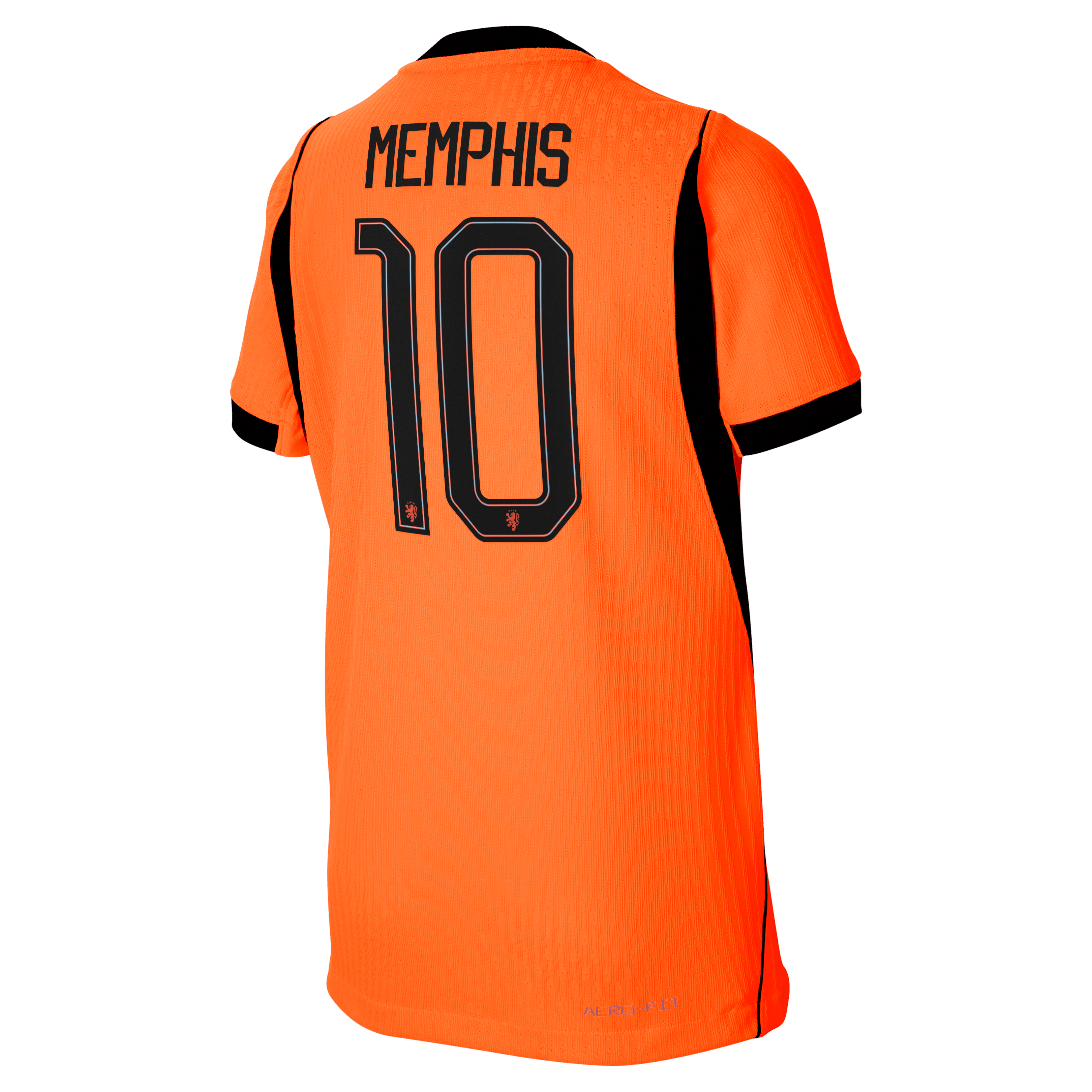 [SJH] Memphis Depay Netherlands National Team Youth 2026 Home Match Authentic Jersey - Orange