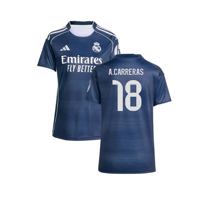 2025-2026 Real Madrid Auth Away Shirt (Womens) (A.Carreras 18) - Ma...