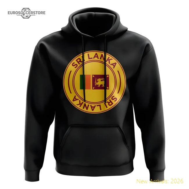 Luxury Sri Lanka Football Badge Hoodie (black) - Excellent Value