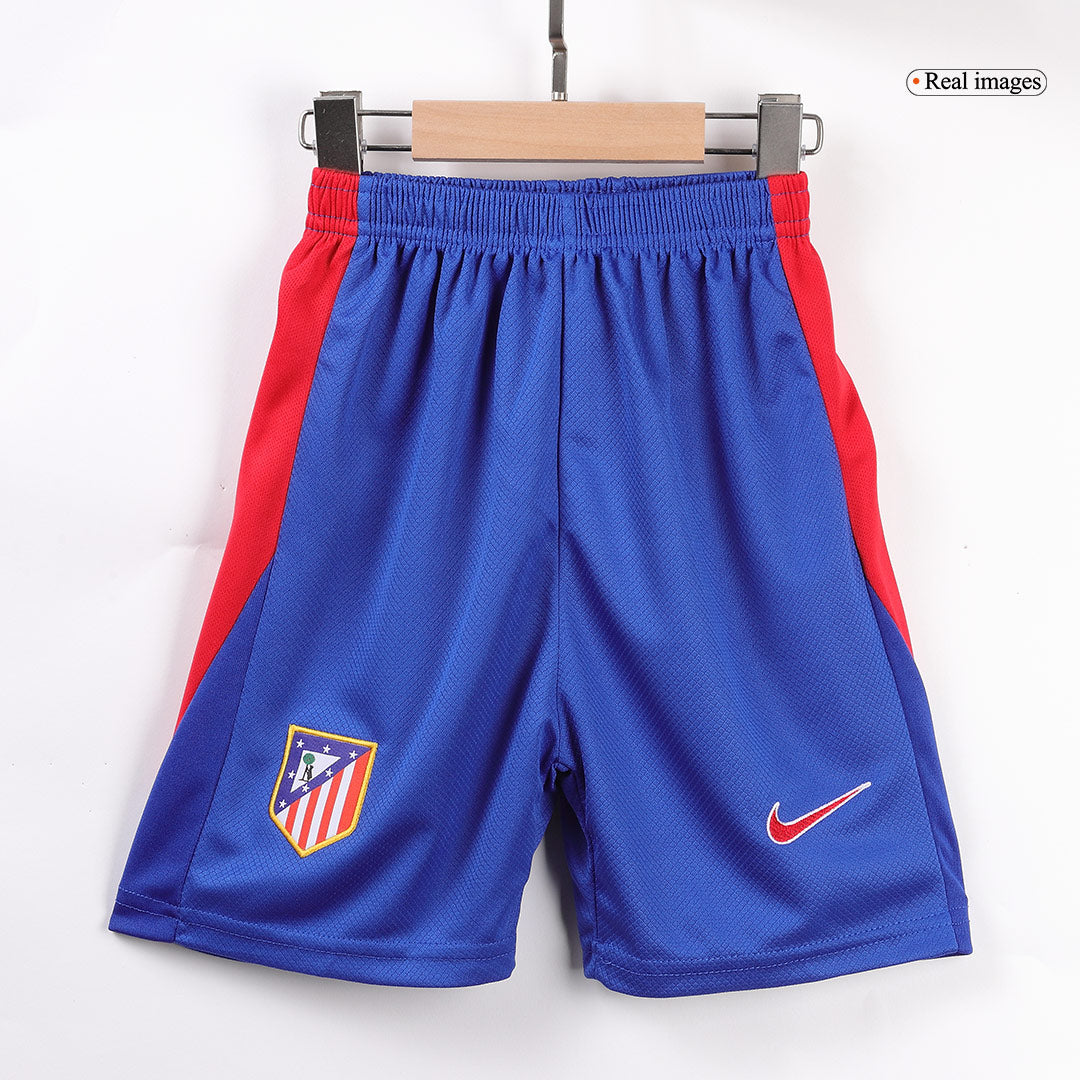 Kid's Atletico Madrid Home Soccer Jersey Kit(Jersey+Shorts) 2024/25Aut