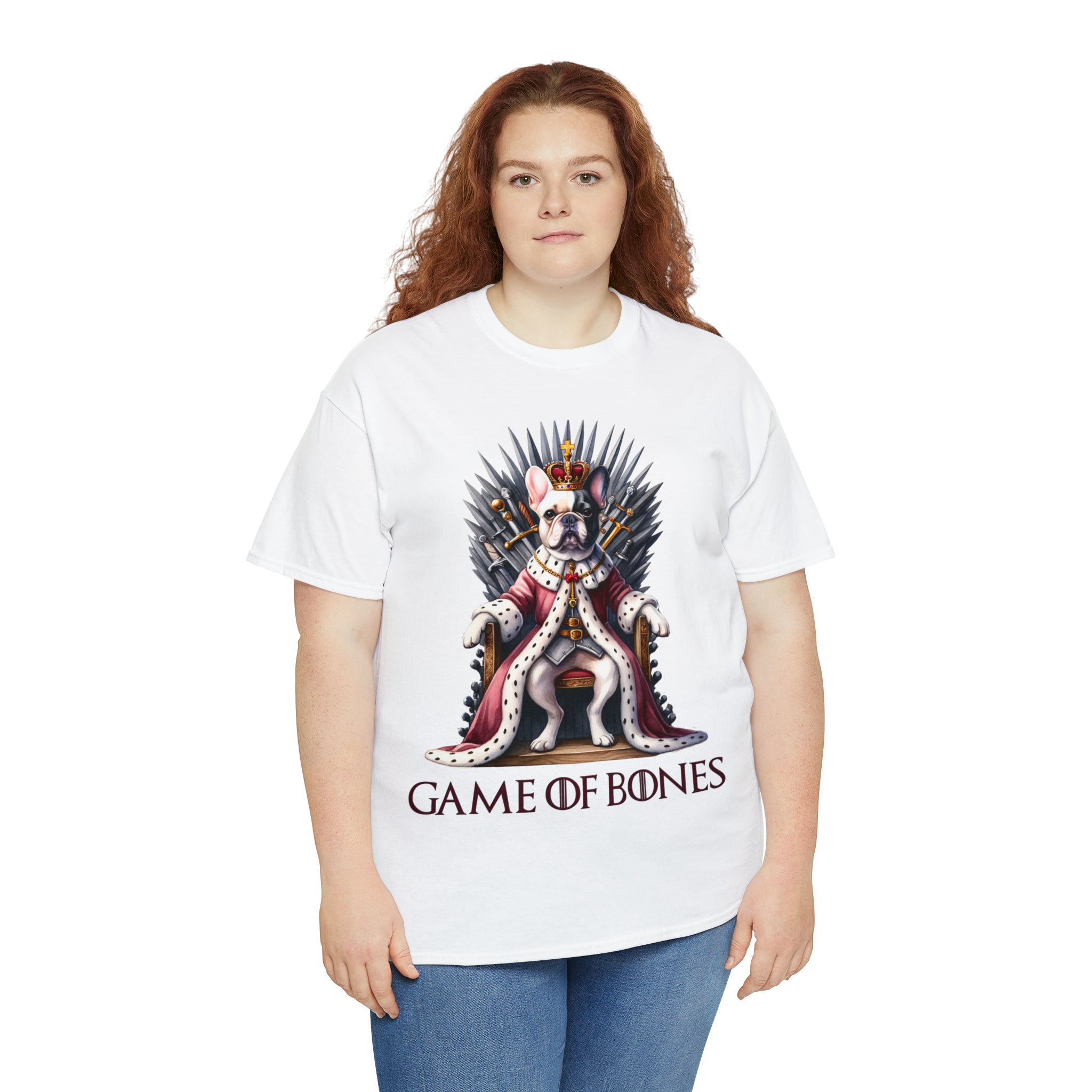 Game Of Frenchies - Dog Owner Unisex Cotton T-shirt Everyday Use