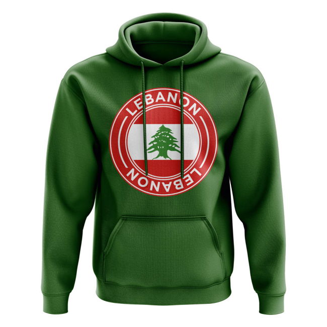 Match-Ready Elite Lebanon Football Badge Hoodie (Green)