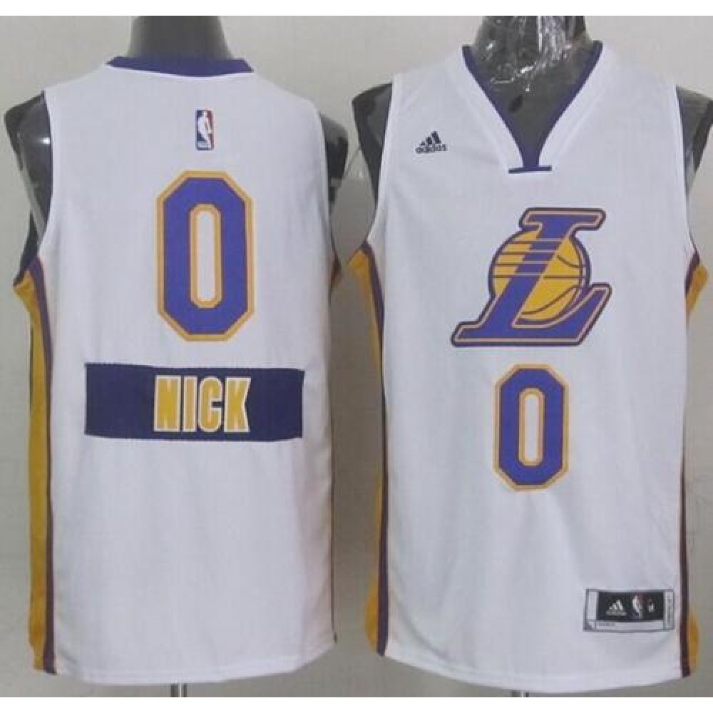 Game Day Premium Quality Men's LAL #0 Nick White Basketball Jersey