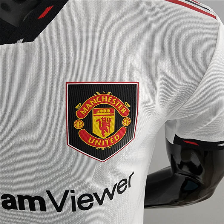 Manchester United 2223 Away Kit White Soccer Jersey Authentic Version