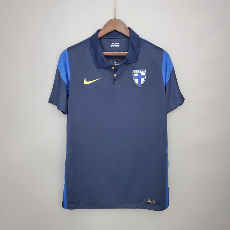 Performance Driven Finland Euro 2020 Away Blue Soccer Jersey Football