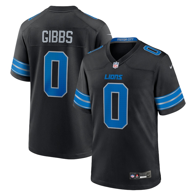None Jahmyr Gibbs DET Lions Energetic Game-Ready Jersey Football Appar