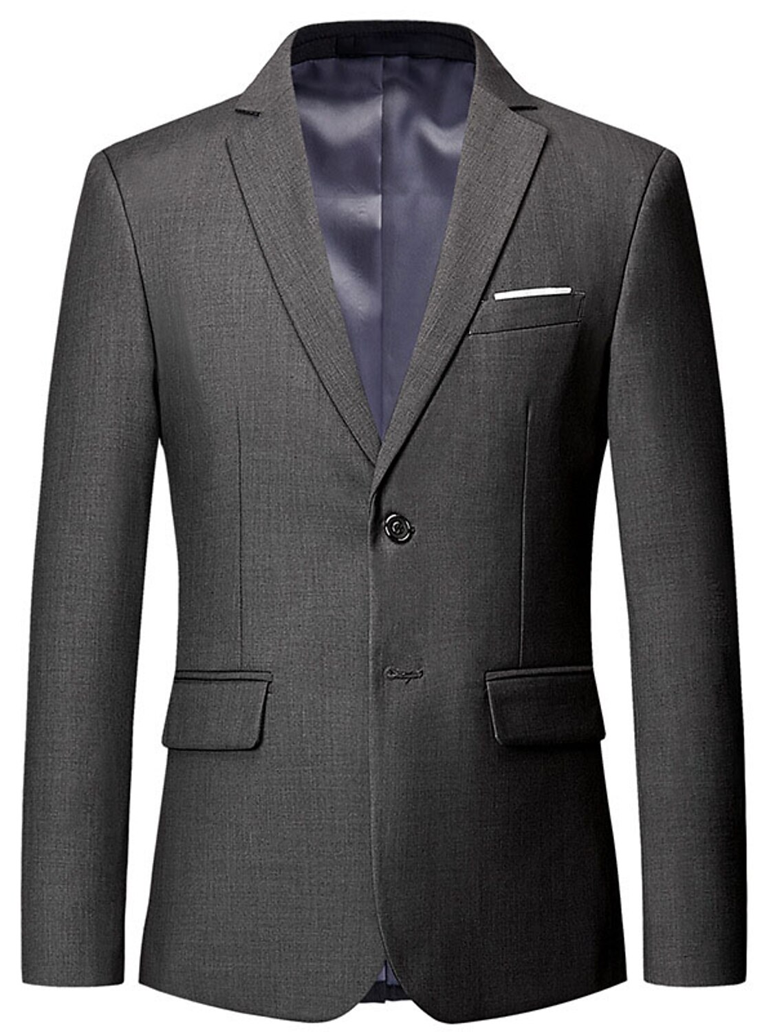 Men's Jacket Blazer Wedding Business Outdoor Pocket Spring Fall Plain