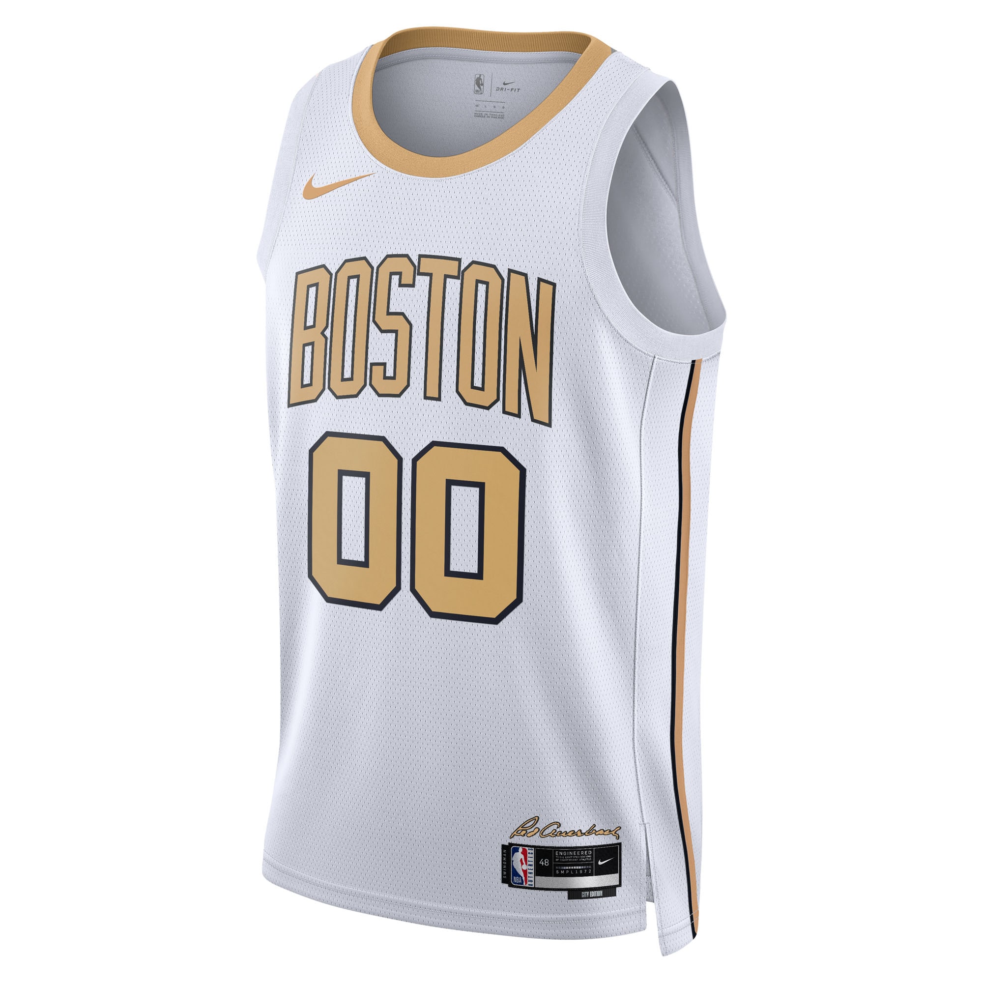 [LK] Boston Celtics Unisex 2025/26 City Edition Swingman Custom Jersey - White