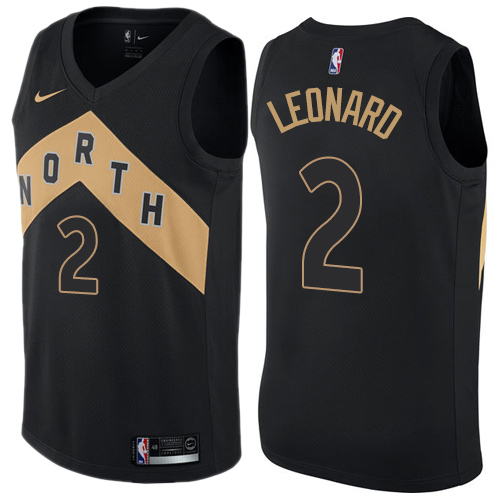 TOR #2 Kawhi Leonard Top-Grade 2024 City NBA Jersey - Black Swingman