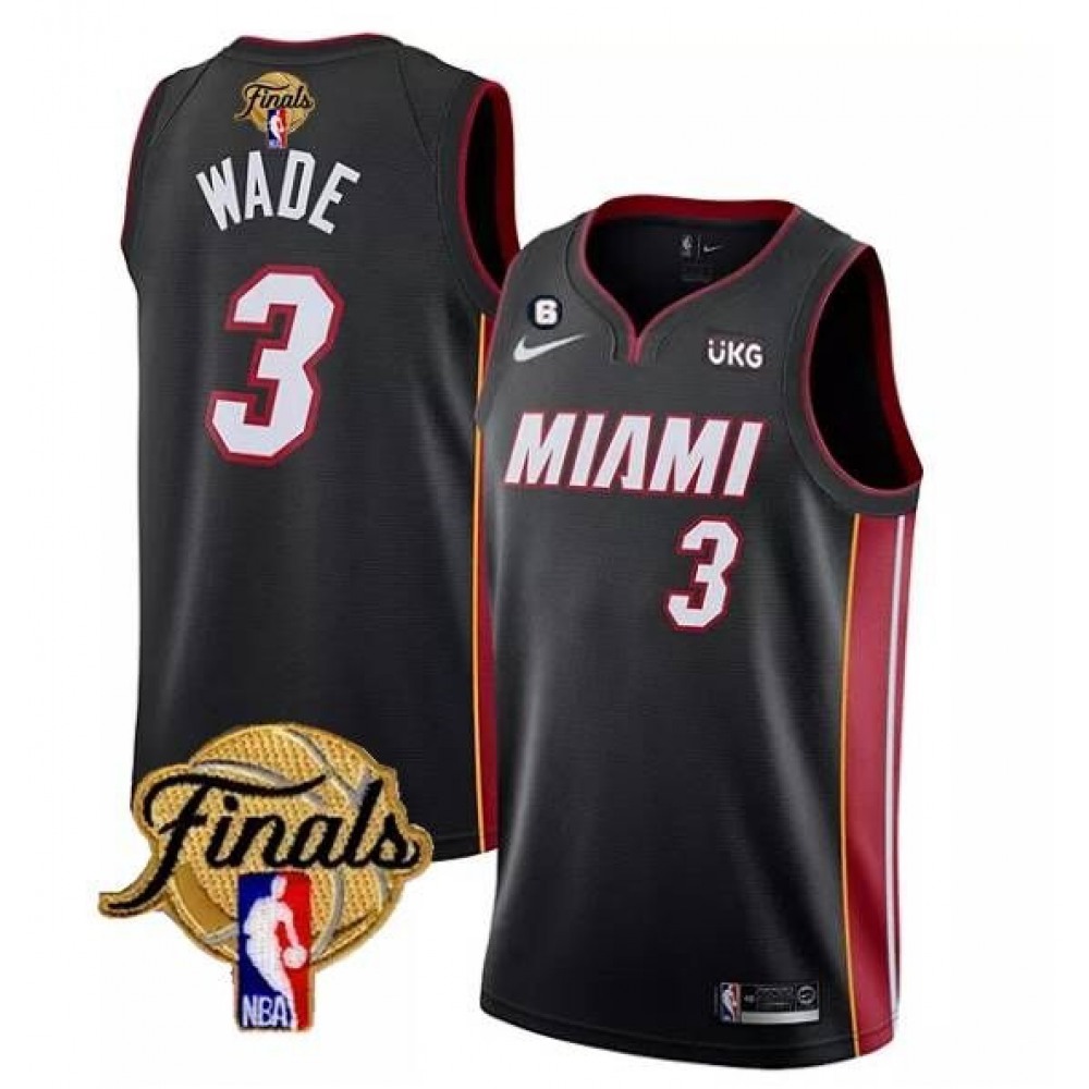 Collector's Item Contemporary Men's MIA #3 Dwyane Black Basketball Jersey