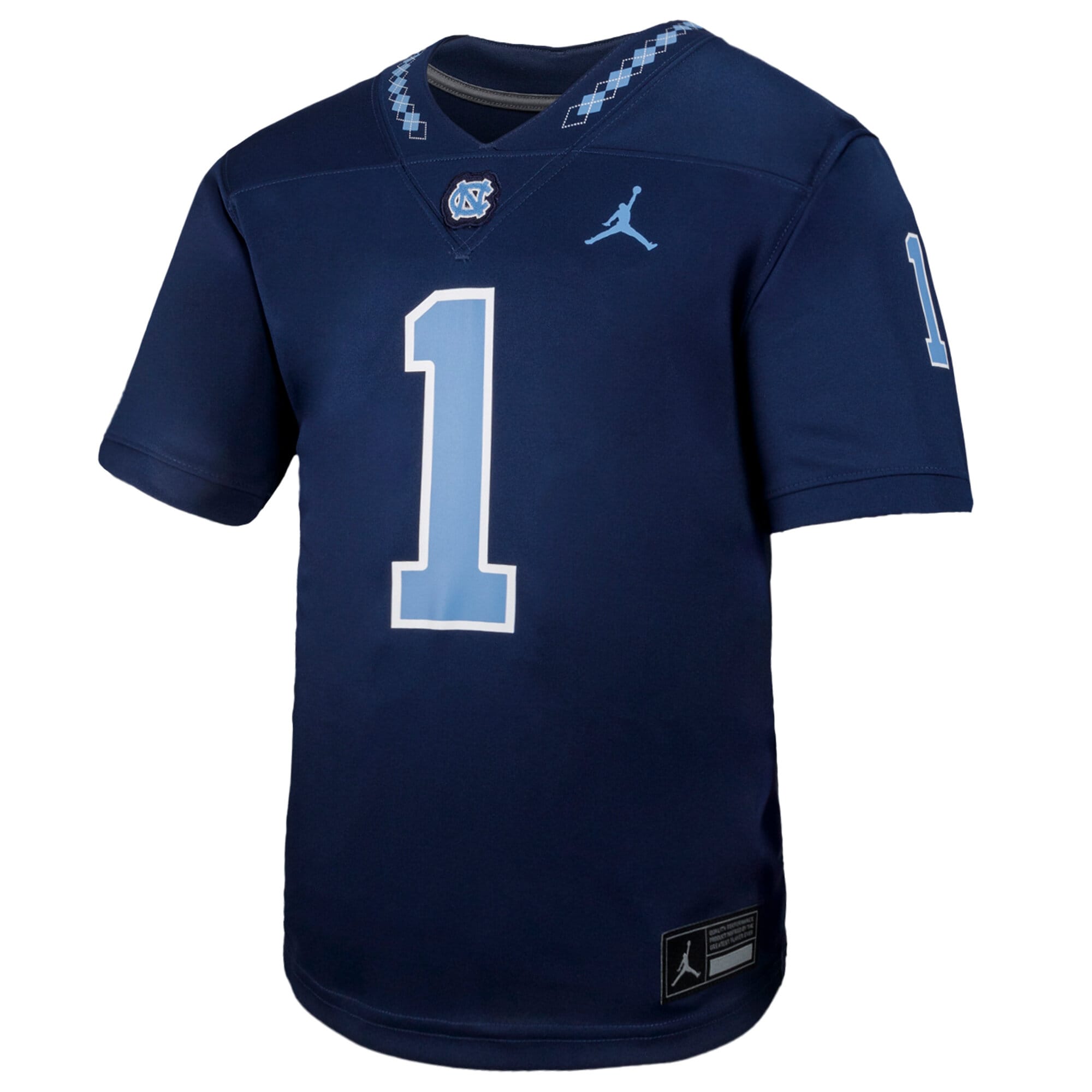 [DDG] North Carolina Tar Heels Youth Football Game Jersey - Navy