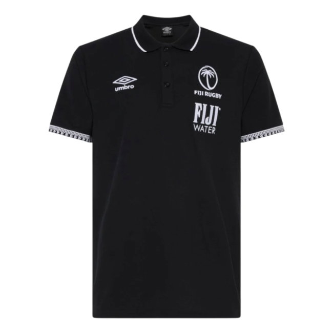 [DDJ] 2026-2027 Fiji Rugby Pique Polo (Black)