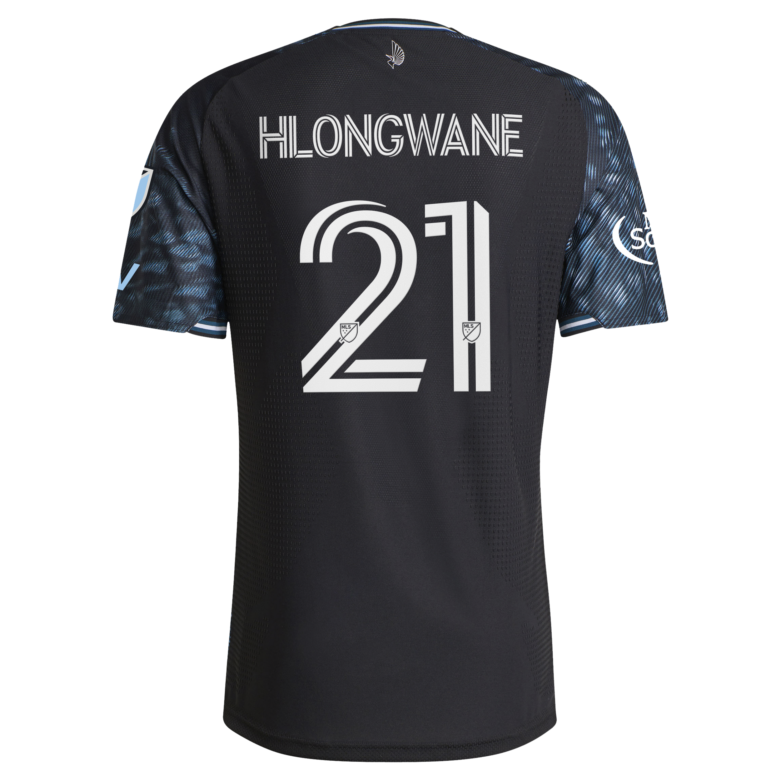 [SJH] Bongokuhle Hlongwane Minnesota United FC 2026 The Decade Kit On-Field Authentic Patch Jersey - Black