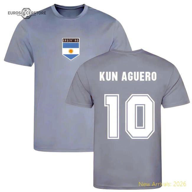 Aguero Argentina Training Supporter Edition Jersey Stadium Approved
