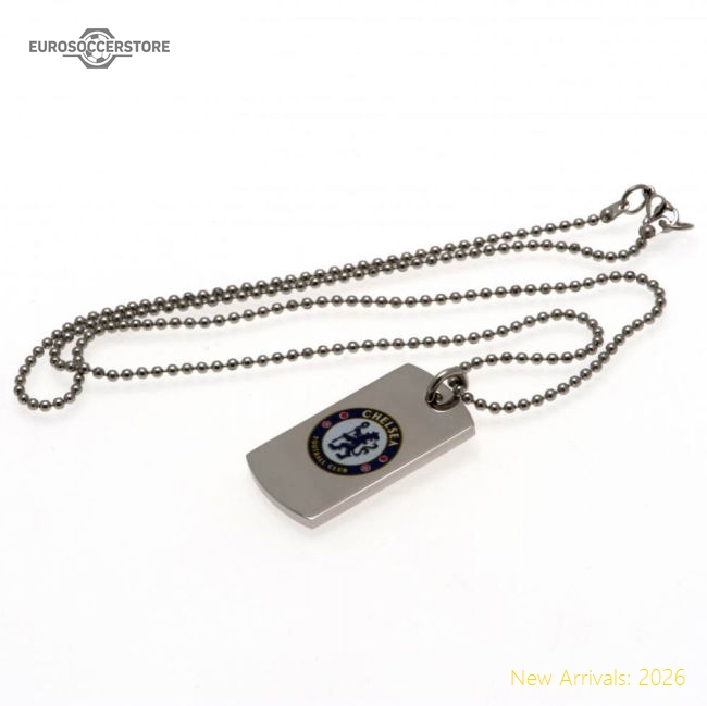 Chelsea FC Colour Crest Dog Tag & Chain