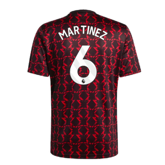 2024-2025 Man Premium Utd Pre-Match Shirt Black Martinez 6