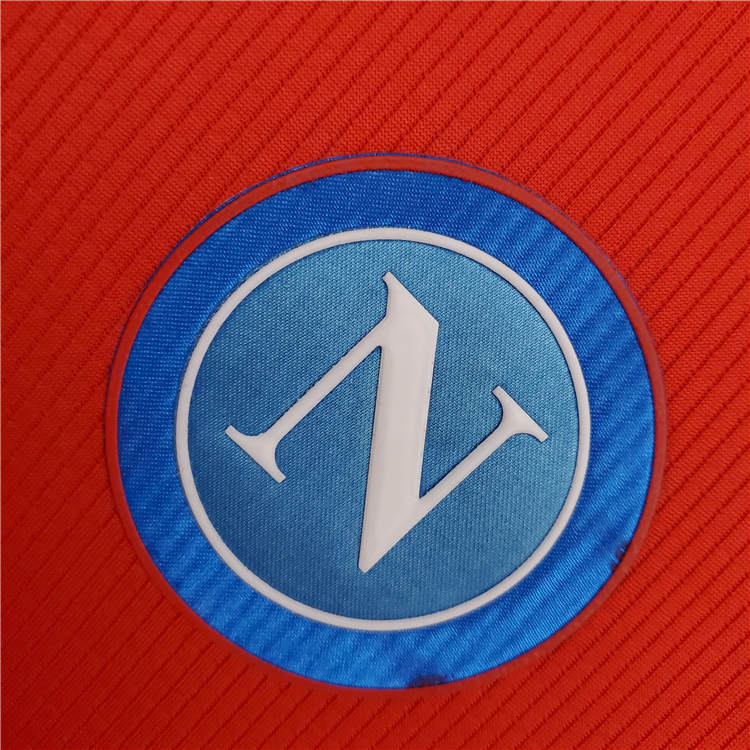 Professional Grade Napoli 21-22 Away Red Soccer Jersey Football Shirt