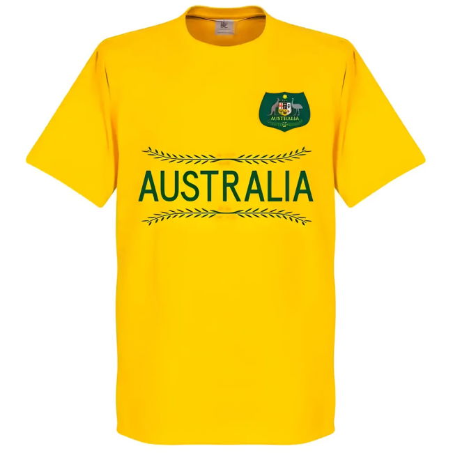 Jersey Australia Cahill 4 Team T-Shirt - Yellow World Athletic
