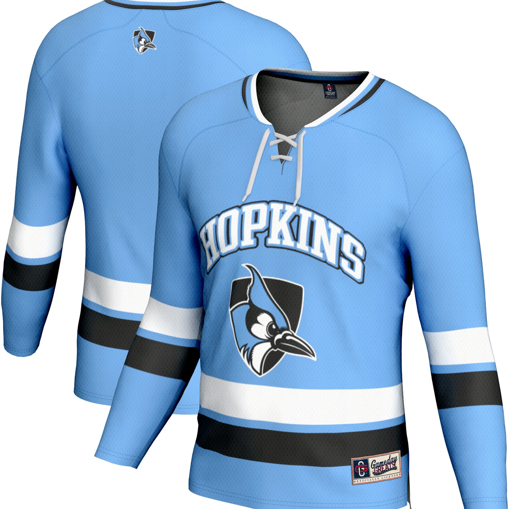 [DDG] Women's Johns Hopkins Blue Jays GameDay Greats Spirit Hockey Jersey - Light Blue