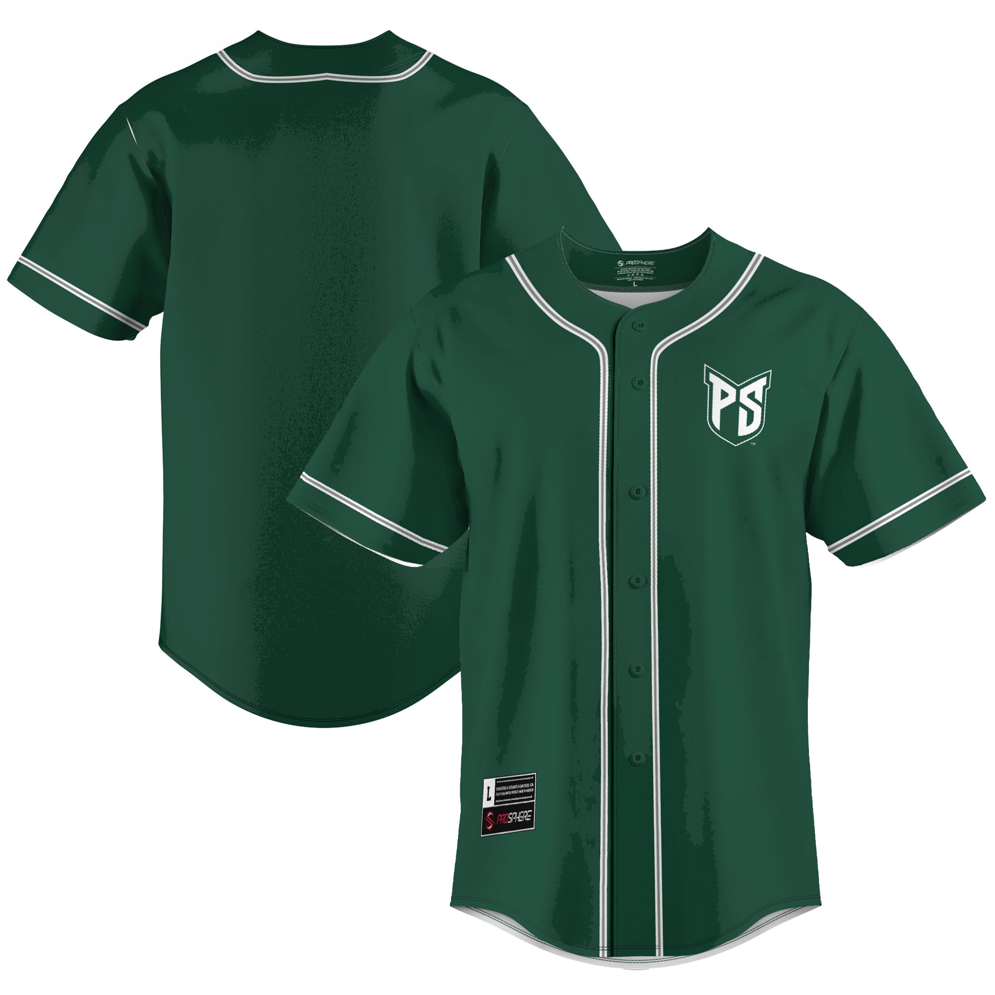 [SJH] Women's Portland State Vikings GameDay Greats Lightweight Baseball Jersey - Green