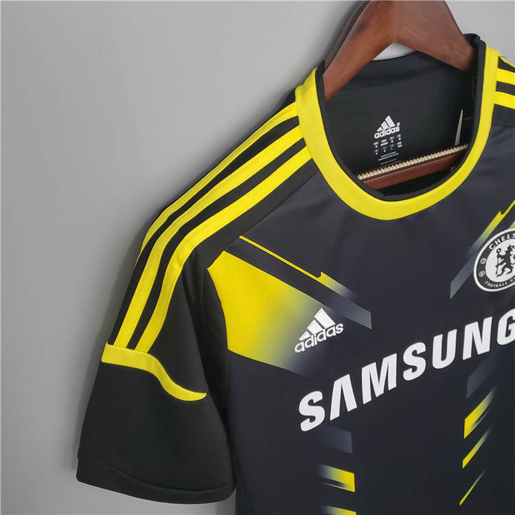 Moisture Wicking 1213 CHELSEA RETRO THIRD BLACK SOCCER SHIRT JERSEY