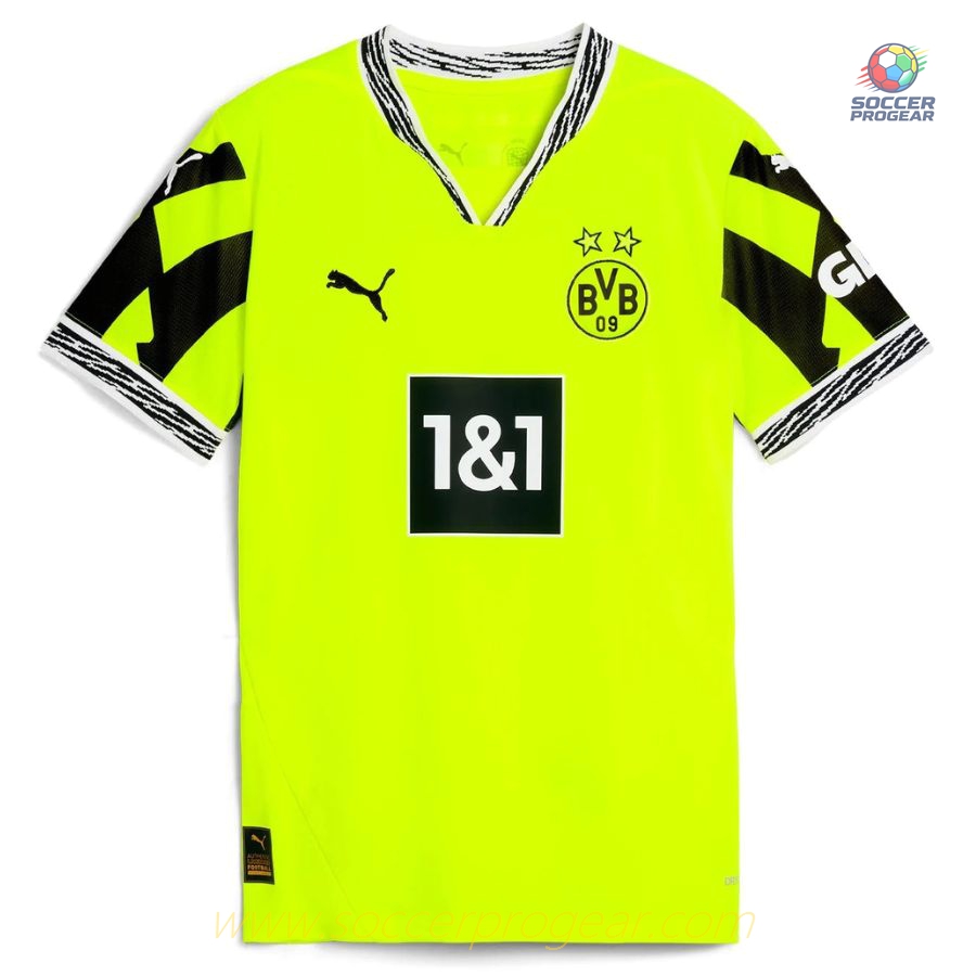 BVB Dortmund Home Match Football Jersey 2024-2025 Season Neon