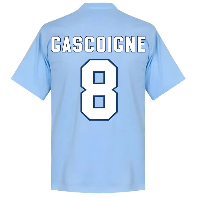 Excellent Biancocelesti Fan T-shirt P. Gascoigne #8 Licensed Pro (v6)