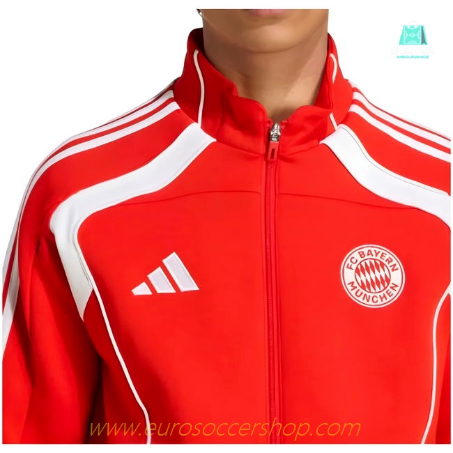2025-2026 Bayern Munich UBP Doubleknit Track Top (Red)