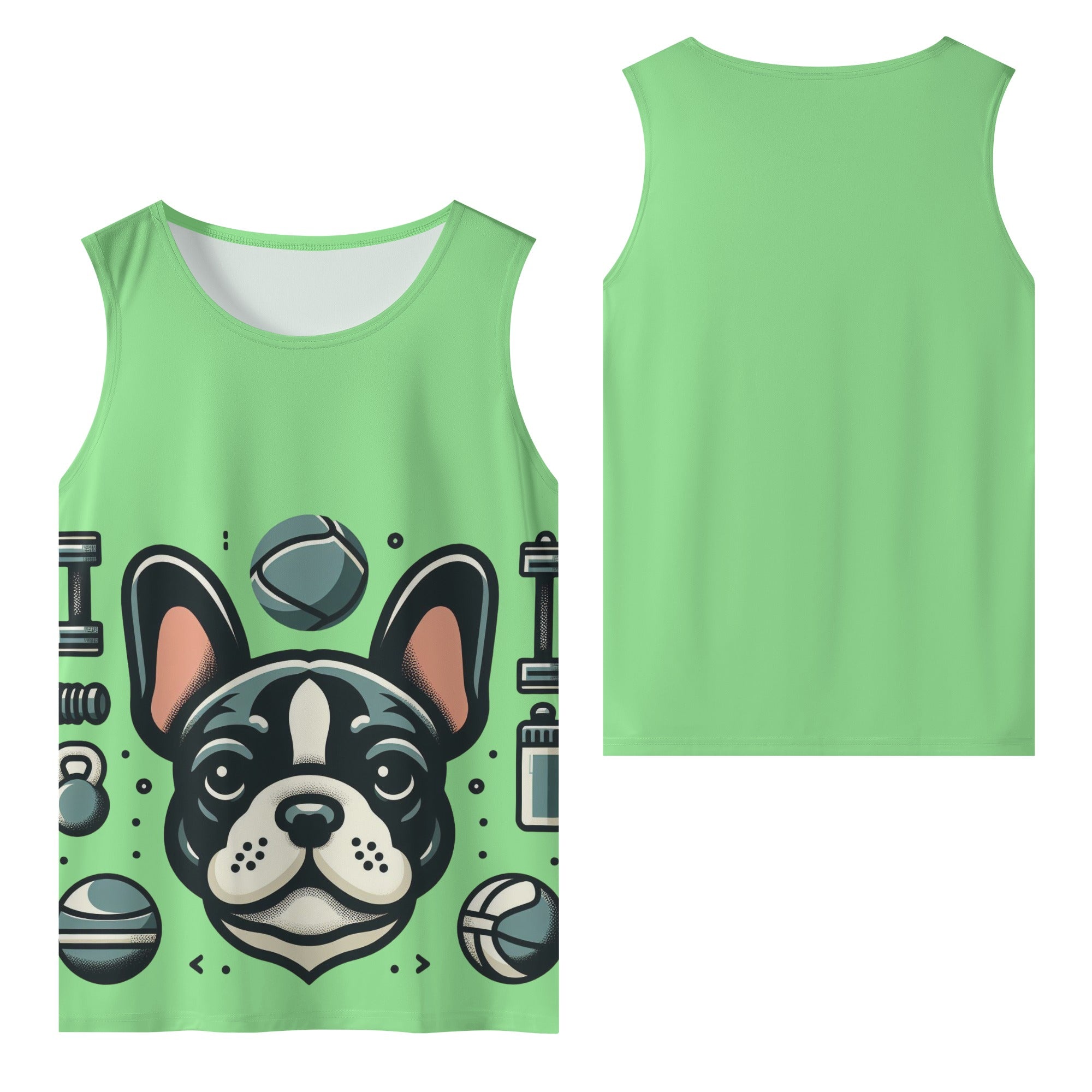 French Bulldog Lover Ross Men Tank Tops Casual Daily Wear