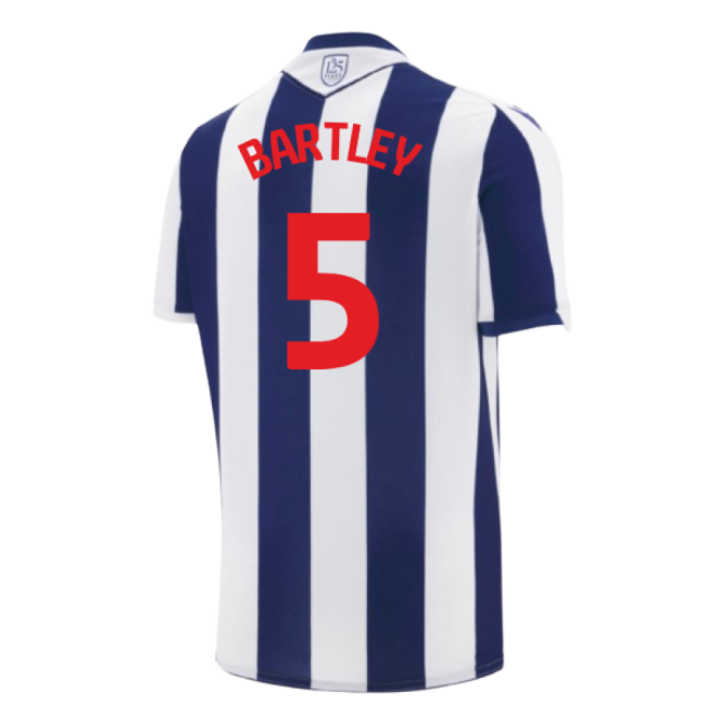 West Brom Home Football Shirt 2025-20 - Bartley 5 L M S