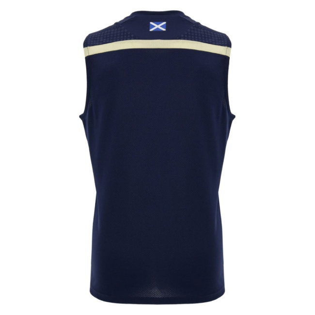 2026-2027 Scotland Rugby Sleeveless Training Shirt (Navy) (Your Name)