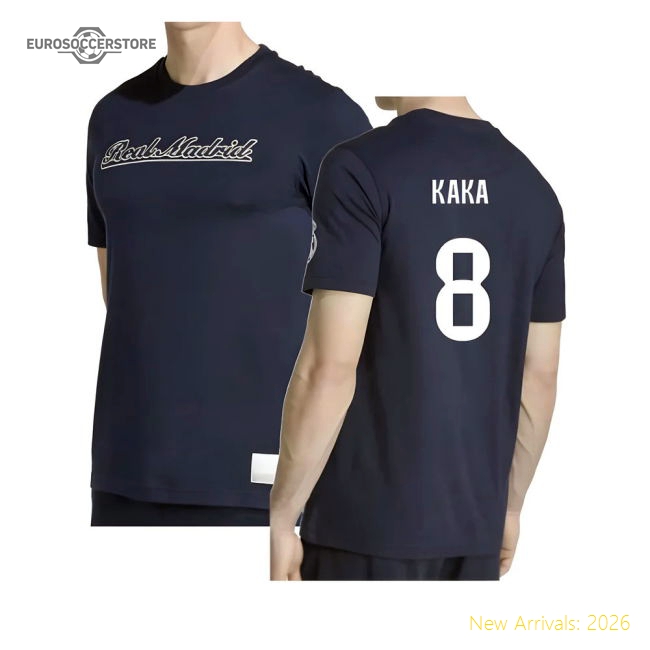 Match-Day Best-Selling 2025-2026 Real Madrid Us Tee (Navy) (Kaka 8)