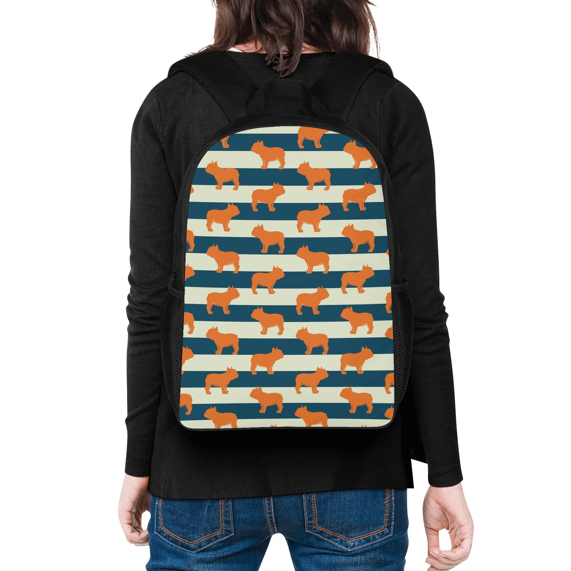 Lifestyle-Driven Teddy - 17 Inch Backpack for French Bulldog Lovers