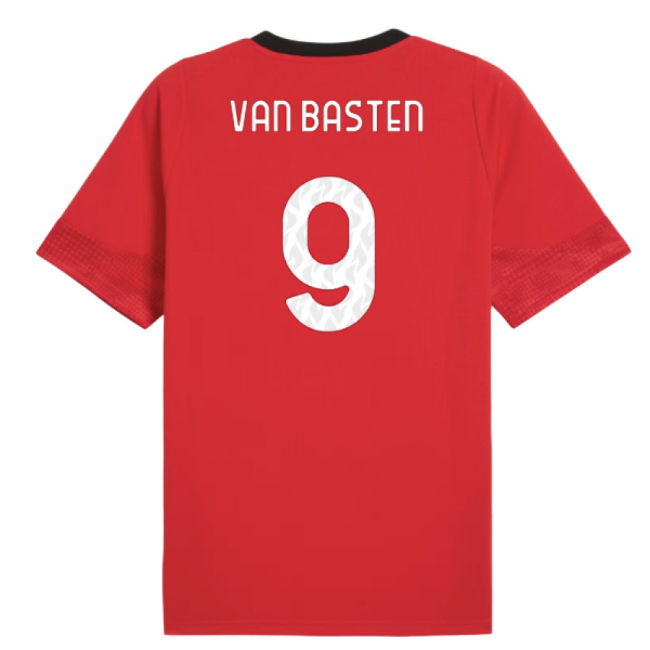 AC Milan Soccer Club Rare Piece Training Unique Shirt (Van Basten 9)