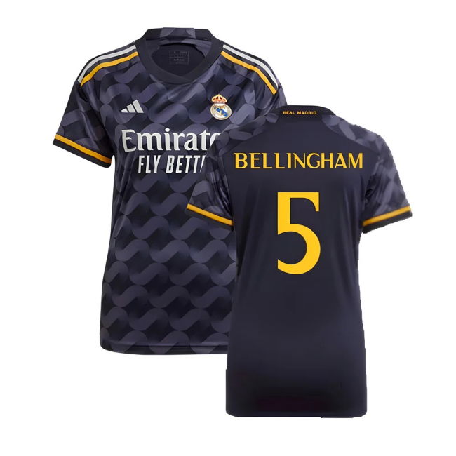 2023-2024 Real Madrid Away Shirt (Ladies) (Bellingham 5) - Match Da...