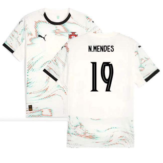 Mendes 19 Fan Quality Portugal Away Fan Jersey (Adults)