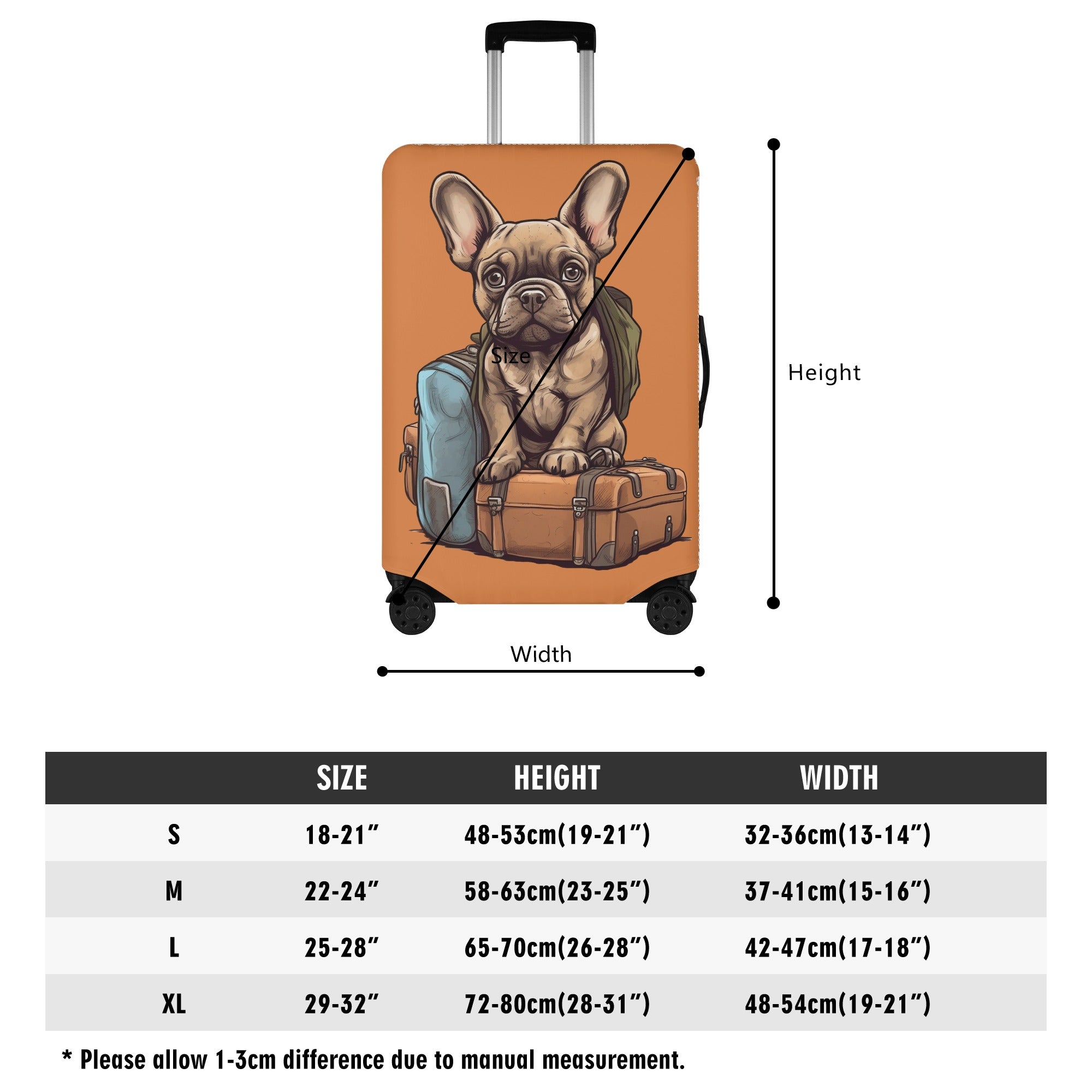 French Bulldog Coco Luggage Cover Essential Dog Supply