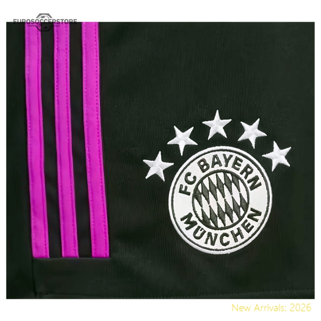 Match-Day Best-Selling 2023-2024 Bayern Munich Away Shorts (Black)