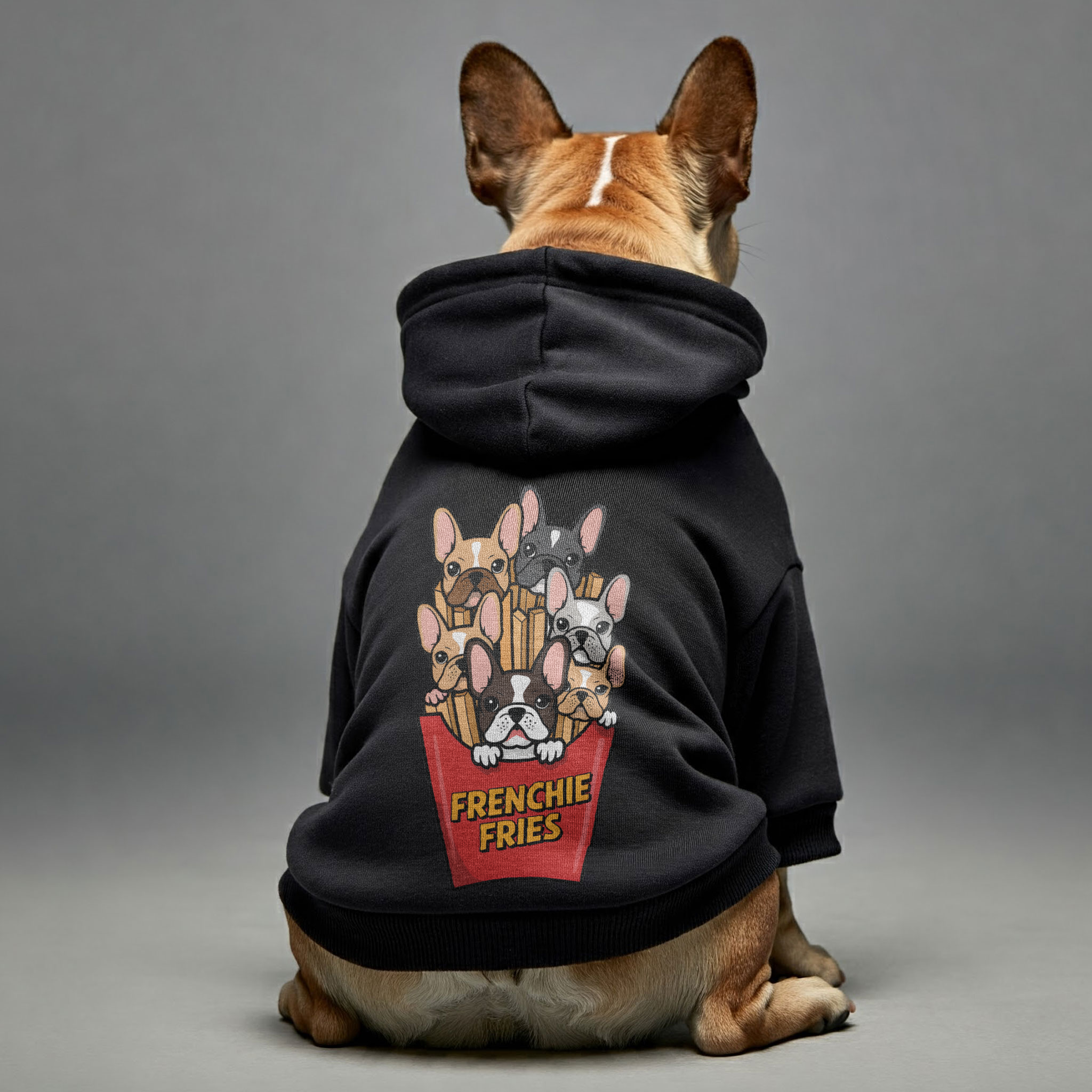 French Bulldog Frenchie Fries Personalized French Bulldog Hoodies With