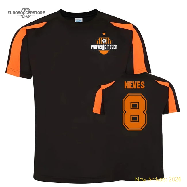 Authentic Ruben Neves Wolves Sports Training Jersey (black) - Premium