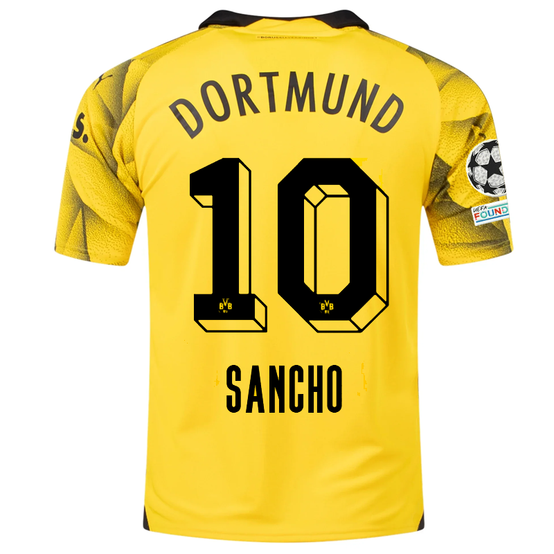 Borussia Dortmund Sancho 2023-2024 UCL Third Jersey – Authentic Shirt