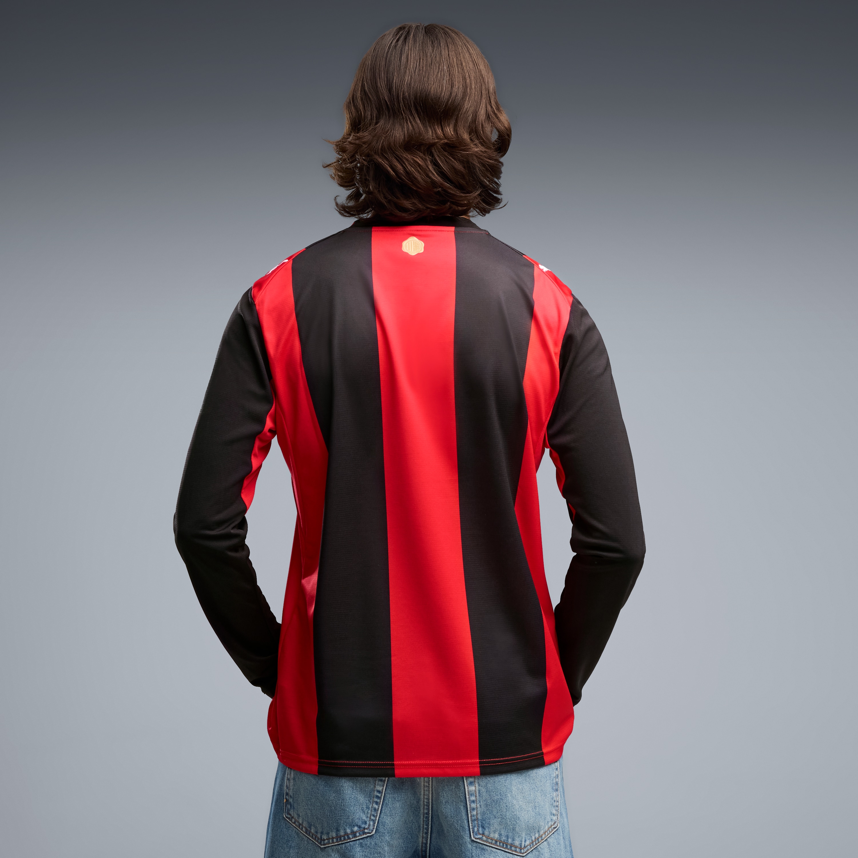 [SJH] AC Milan 2026/27 Home Replica Long Sleeve Jersey - Black/Red